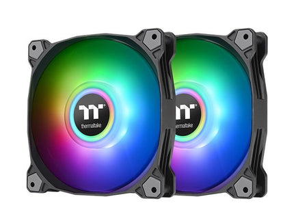Vent 120x120 Thermaltake Pure Duo 12 Argb 2uds Neg Pack 2 Unds/Vent 120x120mm Argb/1500 Rpm Cl-F115-Pl12sw-A