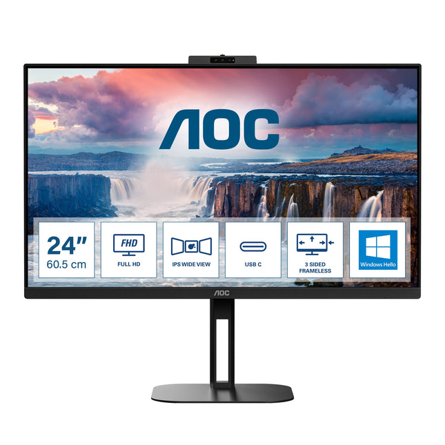 Monitor Aoc 24v5cw Bk 23.8" Hdmi Dp Usb