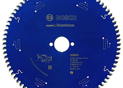 Hoja De Sierra Circular Bosch Professional Expert Para Aluminio, Ø 235 Mm, Diámetro 80z 30 Mm, Para Sierras Circulares Portátiles 2608644107