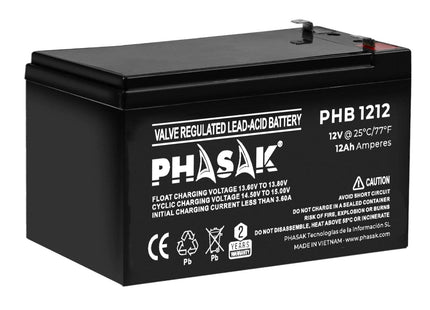 Batería Phasak Phb 1212 Compatible Con Sai Ups Phasak Según Especificaciones