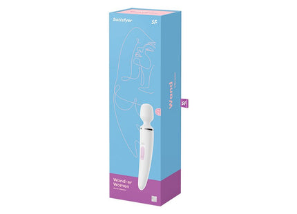 Masajeador Wand-Er Woman Blanco Y Dorado