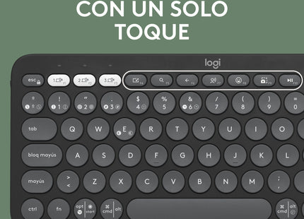 EAN 5099206111127 - Logitech 920-011827 teclado Universal RF Wireless + Bluetooth QWERTY Español Grafito imagen 9
