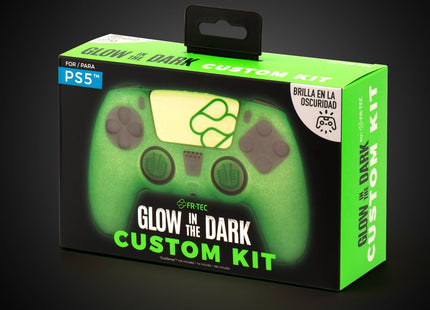 Funda Silicona Blade Fr-Tec Custom Kit Glow In The Dark Para Mando Ps5  Verde