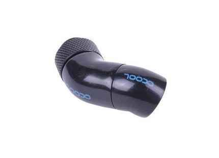Adaptador De Ángulo Alphacool Hf Doble 45° Dr, Conexión Negro 17060