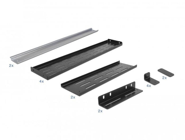 Delock Soporte  Carril Din 19 " 4 U,