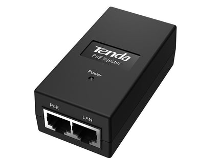 Tenda Inyector Poe Poe15f  2x Puertos Rj45 100/100pbps15 Gigabit 15w Hasta 100m Con Cables Cat. 5 O Superior