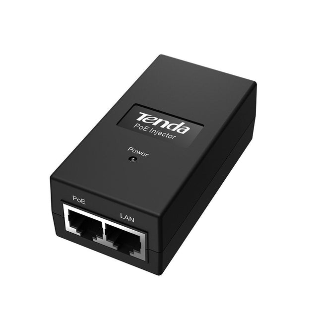 Tenda Inyector Poe Poe15f  2x Puertos Rj45 100/100pbps15 Gigabit 15w Hasta 100m Con Cables Cat. 5 O Superior