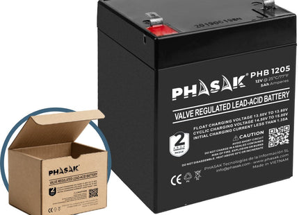Batería Phasak Phb 1205 Compatible Con Sai Ups Phasak Según Especificaciones