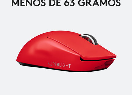 Mouse Logitech G Pro Superlight Wl Rojo