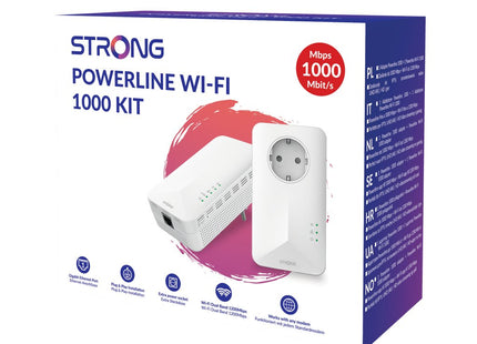 Strong Powerl1000duowifieuv2 Adaptador De Red Powerline 1000 Mbit/S Ethernet Wifi Blanco 2 Pieza(S)