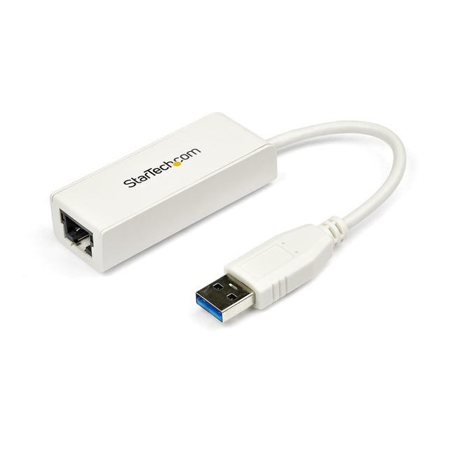 Startech Adaptador De Red Usb 3.0 A Rj45 Gigabit 1gbps Blanco  Usb31000sw
