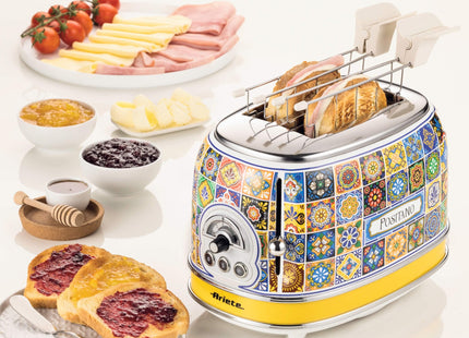 Tostadora Ariete 0155/0p 6 2 Rebanada(S) 815 W Multicolor, Amarillo