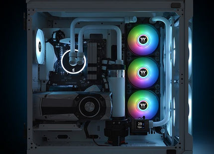 Vent 120x120 Thermaltake Pure Duo 12 Argb 2uds Neg Pack 2 Unds/Vent 120x120mm Argb/1500 Rpm Cl-F115-Pl12sw-A