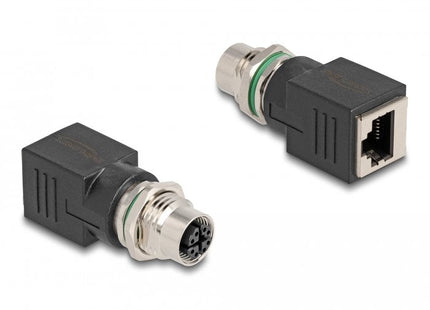 Delock M12 Adaptador X-Kodiert 8 Pin Hembra A Rj45