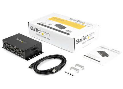 Startech Adaptador Hub Usb A 8 Puertos Serie Rs232 Industrial