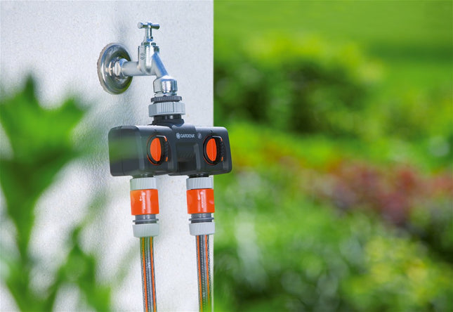 Gardena 8193-20 Distribuidor De 2 Vías Para Manguera Negro, Naranja 1 Pieza(S)