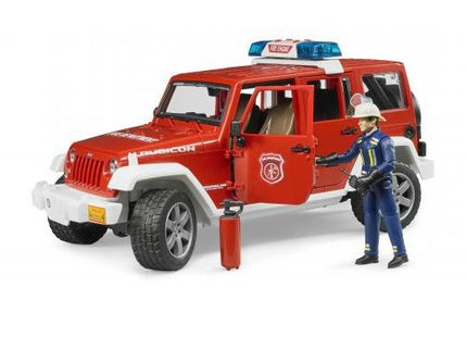 Bruder Jeep Wrangler Unlimitedrubicon Bomberos Con Muñeco 02528