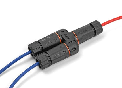 Delock 88143 Conector De Cable Y-Adapter Rj45 Hembra A 2 X Rj45 Hembra Cat.6 Ip68 Resistente Al Polvo  Al Agua Y Al Aire Libre