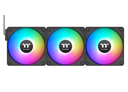 Ventilador  Pc Thermaltake Ct120 Ex Reverse Argb Sync Pc Cooling Fan, Negro, Paquete De 3 Cl-F192-Pl12sw-A