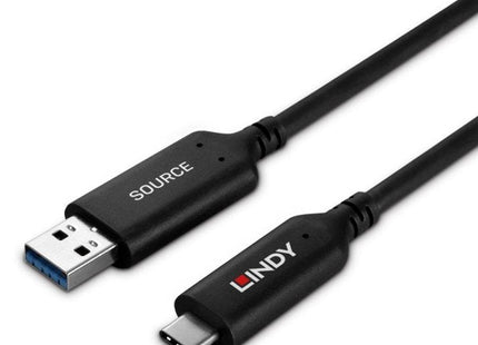 Cable Lindy 43395 Usb 3.2 Gen 1 (3.1 Gen 1) 10 M Usb A Usb C Negro