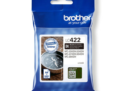 Tinta Original Brother Lc422 Negro 550pag Lc422bk
