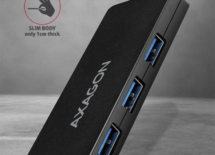 EAN 8595247904362 - Axagon HUE-G1A hub de interfaz USB 3.2 Gen 1 (3.1 Gen 1) Type-A 5000 Mbit/s Negro imagen 4