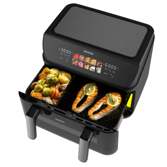 Freidora De Aire Cecotec Cecofry&Grill Duoheat 1000 10l 2800w