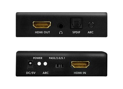 Extractor De Audio Logilink Hdmi, 2ch / 5.1ch, Spdif, 4k / 60hz, Negro.