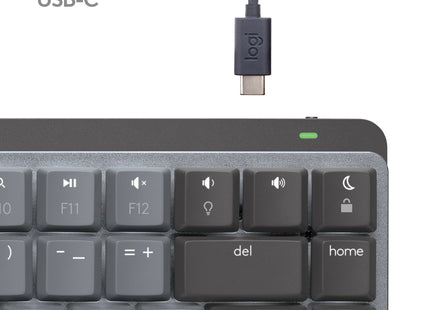 Logitech Mx Mini Mechanical For Mac Teclado Bluetooth Qwerty Internacional De Ee.Uu. Grafito, Gris