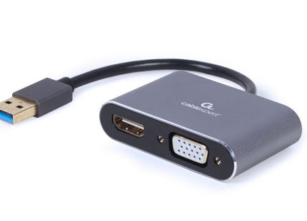 Gembird Adaptador Usb 3.0 -> Hdmi + Vga Space Grey A-Usb3-Hdmivga-01