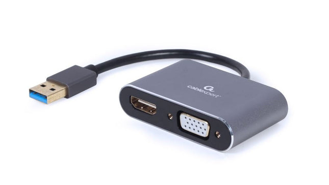 Gembird Adaptador Usb 3.0 -> Hdmi + Vga Space Grey A-Usb3-Hdmivga-01