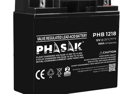 Batería Phasak Phb 1218 Compatible Con Sai Ups Phasak Según Especificaciones