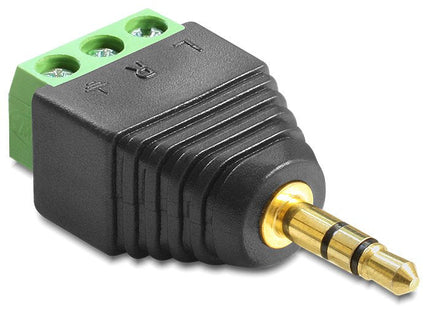 Delock Adaptador Jack 3.5 A 3pin Negro 65419