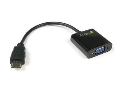 EAN 8057685301658 - Techly IDATA-HDMI-VGA2 adaptador de cable de vídeo VGA (D-Sub) Negro imagen 1