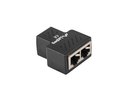 EAN 5901969423808 - Lanberg ADS-RJ45-2RJ45-OS cable divisor y combinador Divisor de señal para cable coaxial Negro imagen 1