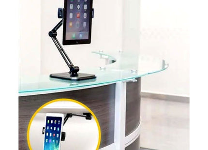 Techly 026371 Desk Wall Support Arm For Tablet And Ipad 4.7-12.9 Full-Motion Black