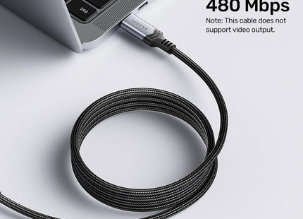 EAN 4894160048523 - UNITEK C14110GY-2M cable USB USB 3.2 Gen 1 (3.1 Gen 1) USB C Negro imagen 4