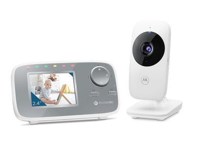 Monitor Bebé Con Video Motorola Vm482 2.4", Blanco Gris