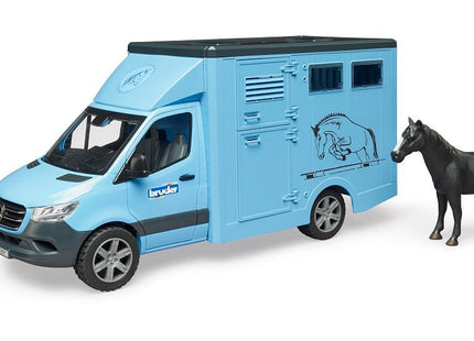 Bruder Camion Mercedes Benz Sprinter Para Transporte Equino. Incluye 1 Caballo. 43x17x22 Cm