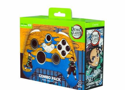 Fr-Tec Demon Slayer Kimetsu No Yaiba Tanjiro Kamado Pack Para Mando Xbox De Carcasa Rigida + Grips