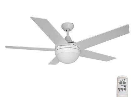 Ventilador De Techo Modelo Adriatico Blanco Potencia: 60w Aspas: Ø132cm Con Mando A Distancia Edm