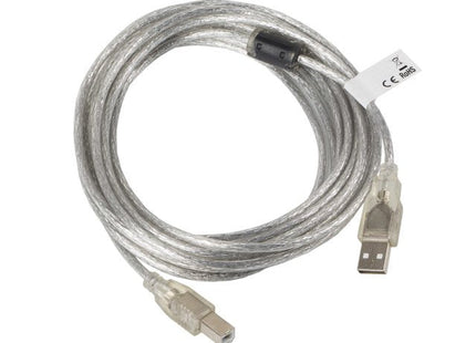 EAN 5901969413571 - Lanberg CA-USBA-12CC-0050-TR cable USB USB 2.0 5 m USB B Transparente imagen 2