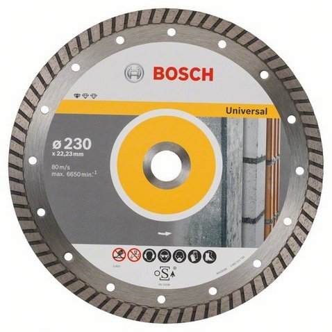 Bosch Disco De Corte De Diamante Estándar Para Universal Turbo, Ø 230mm 2608602397