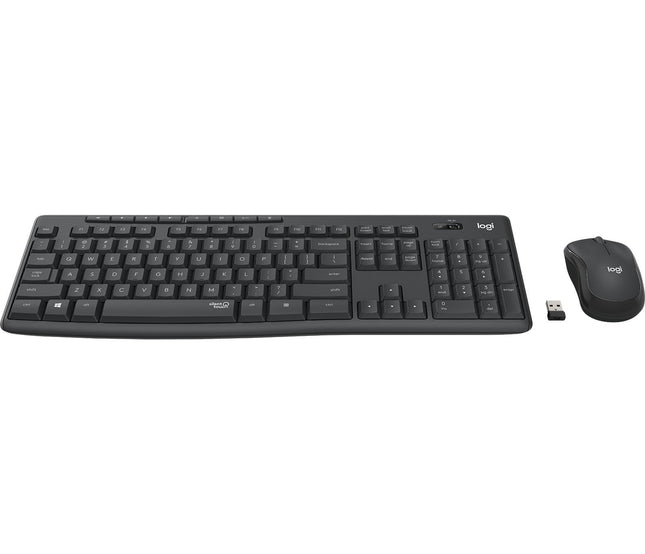 Teclado Portugués Logitech Mk295 Silent Wireless Combo Ratón Incluido Rf Inalámbrico Grafito