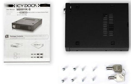 Icy Dock Mb991ik-B Panel Bahía Disco Duro Negro