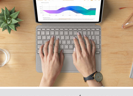 Logitech Combo Touch Funda Con Teclado (Esp) Para Ipad Pro 11 Pulgadas (1a, 2a, 3a Gen - 2018, 2020, 2021), Teclado Retroiluminado Extraíble, Trackpad