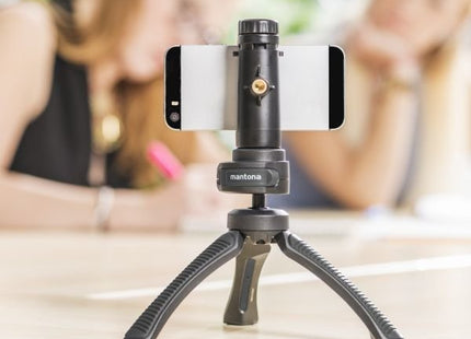Mantona 21406 Tripode Smartphone/Cámara Digital 3 Pata(S) Negro, Gris