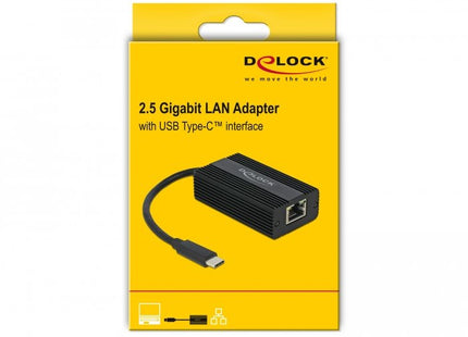 Delock Adaptador Usb-C > 2,5 Gigabit Lan Rj45