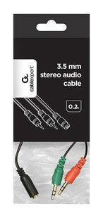 EAN 8716309097468 - Gembird CCA-418 cable de audio 0,2 m 3,5mm 2 x 3.5mm Negro, Verde, Rojo imagen 3