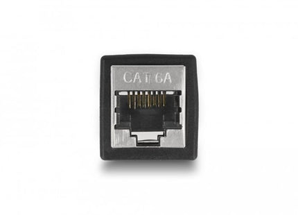 Delock Adaptador Rj45 Hembra A Rj45 Hembra Cat.6a Negro